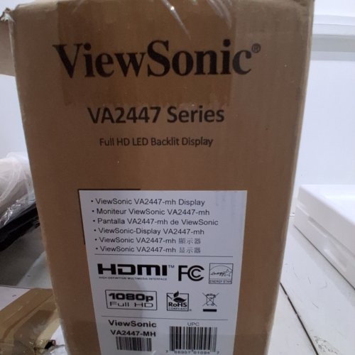 VIEWSONIC 24-INCH FULL HD LED MONITOR - 24" (MODEL: VA2447-MH) image 2