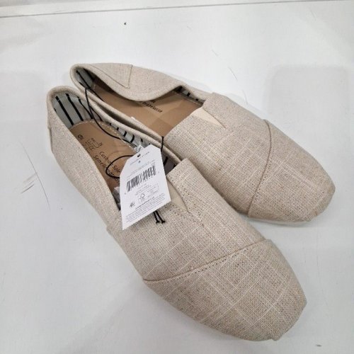 WOMEN'S TIME AND TRU CANVAS SLIP-ON SHOES - SIZE 9 - BEIGE (STYLE: 22HARMONYM26) image 5