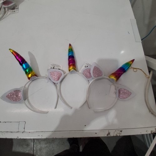 3PK UNICORN HEADBANDS - RAINBOW AND PINK image 2