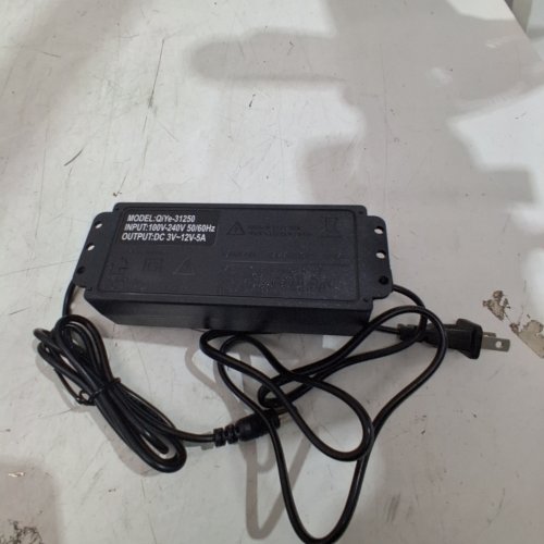 ADJUSTABLE REGULATED DC POWER SUPPLY ADAPTER - 3 V-12 V, 5A - BLACK (MODEL: ZY-009) image 4