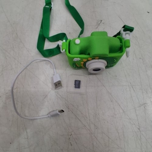 KIDS DIGITAL CAMERA WITH MICRO SD - 1080HD - GREEN/DINO image 5