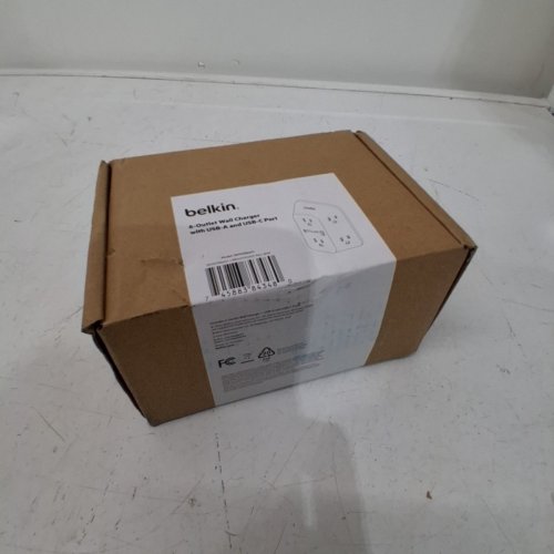 BELKIN 6 OUTLET WALL SURGE PROTECTOR WITH USB-C AND USB-A - WHITE (MODEL:SRA008P6TT) image 2