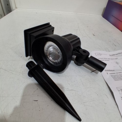 MAINSTAYS SOLAR LED PATH LIGHTS - BLACK image 3