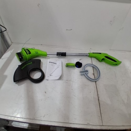 GREENWORKS DUAL LINE CORDED STRING TRIMMER - 4AMP - 13" - GREEN (MODEL:STA805) image 3