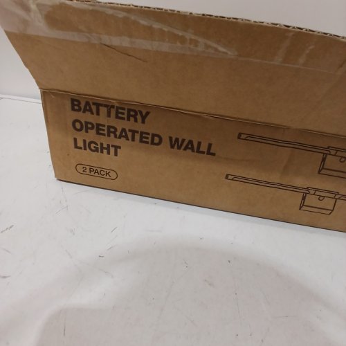 LED WALL LIGHT WITH RECHARGEABLE BATTERY - 16" - BLACK image 2