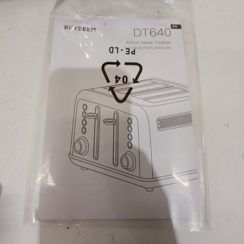 BUYDEEM 4-SLICE EXTRA WIDE SLOT RETRO TOASTER - IRIS BLUE (MODEL: DT640) image 4