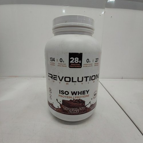 REVOLUTION NUTRITION CHOCOLATE CAKE ISO WHEY PROTEIN POWDER 2 LBS image 2