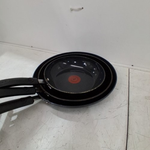 3PC T-FAL CERAMIC NON-STICK SKILLET - 8" -11" - BLACK image 6