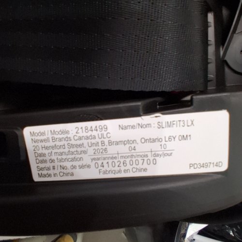GRACO SLIMFIT3 LX 3 IN 1 CAR SEAT BOOSTER - BLACK (MODEL: 2184499) image 2