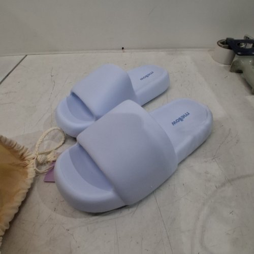 UNISEX MELLOW SOFT DREAM SLIDES - WOMEN'S 9-10, MEN'S 8-9 - BLUE image 2