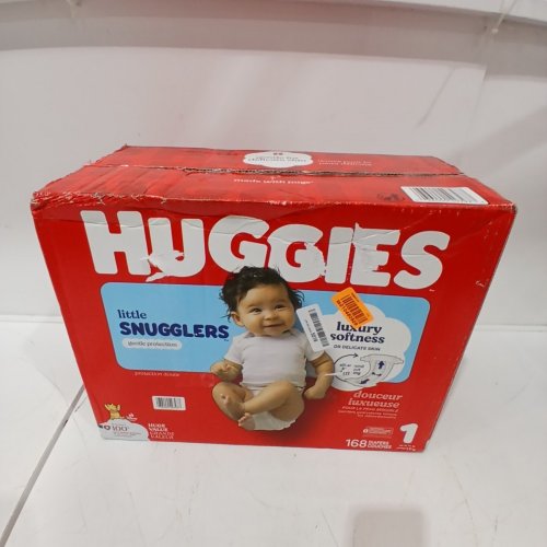 168PK HUGGIES WINNIE THE POOH LITTLE SNUGGLERS DISPOSIBLE DIAPERS - SIZE 1 - WINNIE THE POOH image 2