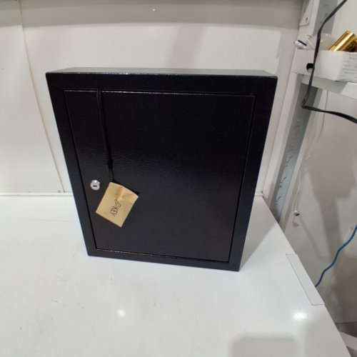 WALL MOUNTED SAFE BOX - 17" X 15" - BLACK image 2