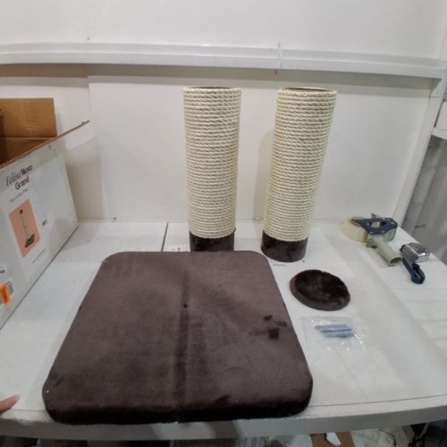MIDWEST HOMES FOR PETS FELINE NUVO GRANDE FORTE DURABLE SISAL SCRATCHING POST- XXL 41" -BROWN/TAN image 2