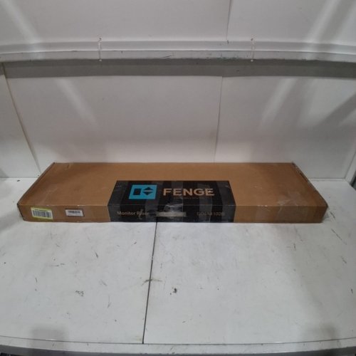 FENGE DUAL MONITOR STAND WITH ACRYLIC SHELF - 42" - BLACK image 8