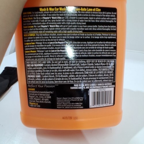 MEGUIAR'S WASH AND WAX CITRUS SCENT - 3.78L image 2