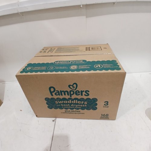 168PK PAMPERS SWADDLERS DISPOSABLE DIAPERS - SIZE 3 (13-26LBS) image 2