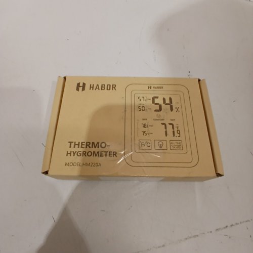 HABOR THERMO-HYGROMETER - WHITE (MODEL: HM220A) image 4