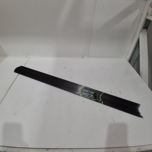 12PK EASTON AXIS 260 ARROW SHAFTS - 5MM/34.75" - GREY/GREEN image 3