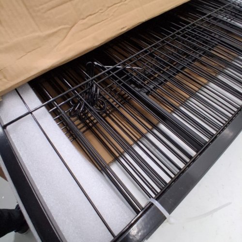 BESTPET 8-PANEL HEAVY DUTY PET PLAYPEN - OUTDOOR OR INDOOR EXERCISE PEN FOR CATS, DOGS - 40" - BLACK (MODEL: HP4032-8-BLACK) image 3