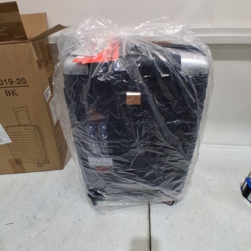 JOYWAY CARRY-ON LUGGAGE WITH METAL CORNER PROTECTORS, TSA LOCK, AND SPINNER WHEELS - 20" - BLACK (MODEL: TR019-20) image 2