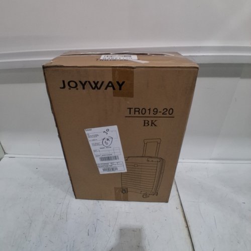 JOYWAY CARRY-ON LUGGAGE WITH METAL CORNER PROTECTORS, TSA LOCK, AND SPINNER WHEELS - 20" - BLACK (MODEL: TR019-20) image 4