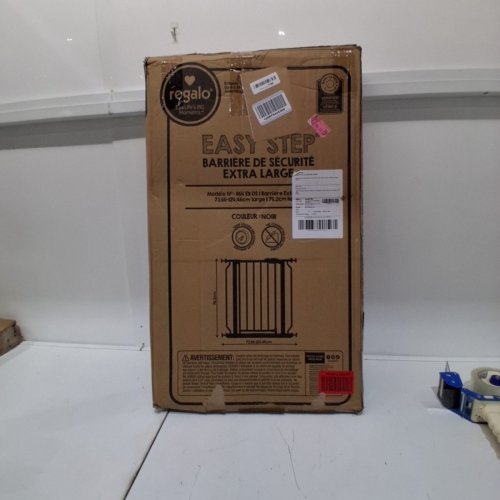 REGALO EASY STEP EXTRA WIDE SAFETY GATE - 29-49" X 30" - BLACK (MODEL: 1164 EB DS) image 2