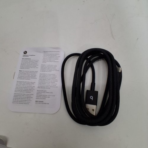 BEATS USB-A TO USB-C BRAIDED CHARGING CABLE - 1.5M - BLACK image 2