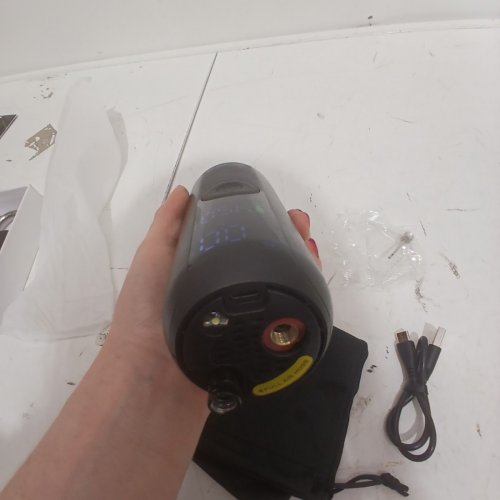 WOOWIND TIRE PORTABLE MINI AIR COMPRESSOR - FOR CAR, BIKE - 150 PSI, AUTO AHUT-OFF - BLACK (MODEL: LP1) image 4