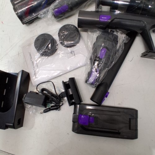 REDROAD ALL-IN-ONE CORDLESS STICK/HANDHELD VACUUM CLEANER - GREY/PURPLE (MODEL: P9 PRO) image 4