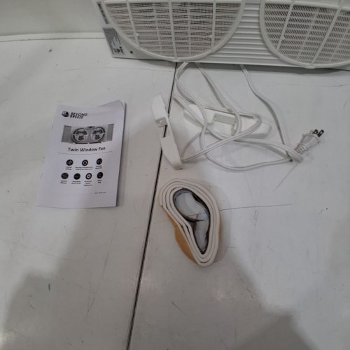 BREEZE BEYOND TWIN WINDOW FAN WITH REMOTE - REVERSIBLE AIRFLOW 9" DUAL WINDOW FAN WITH 3-SPEED - WHITE (MODEL: WF310R-EC) image 4