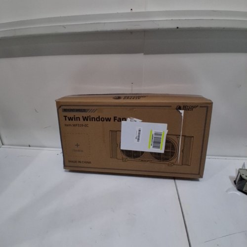 BREEZE BEYOND TWIN WINDOW FAN WITH REMOTE - REVERSIBLE AIRFLOW 9" DUAL WINDOW FAN WITH 3-SPEED - WHITE (MODEL: WF310R-EC) image 5