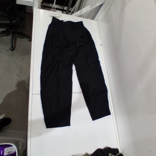 WOMEN'S COS RELAXED FIT FLUID PANTS - 8 - BLACK image 2