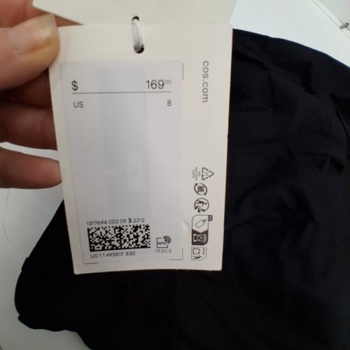 WOMEN'S COS RELAXED FIT FLUID PANTS - 8 - BLACK image 3