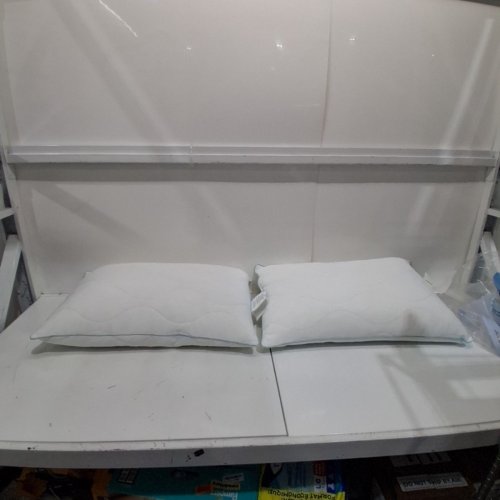 2PK BELOW ZERO COOLING PILLOW WITH MEMORY FOAM AND FIBER - QUEEN - WHITE (MODEL : 2893207) image 2