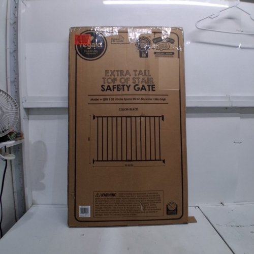 REGALO EXTRA TALL TOP OF STAIRS SAFETY GATE - 36" X 24" - 40.5" - BLACK - (MODEL: 1255 B DS) image 3