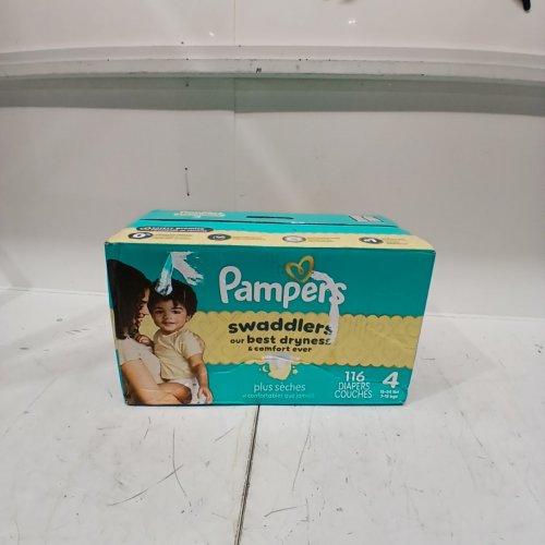 116PK PAMPERS SWADDLERS 360 LEAKPROOF DISPOSABLE BABY DIAPERS - SIZE 4 (15LBS- 34LBS)LBS) image 2