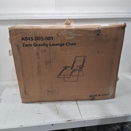 2PK JEAREY ZERO GRAVITY LOUNGE CHAIRS WITH CUP HOLDER TRAYS - BLACK (MODEL: A043-005-001) image 5