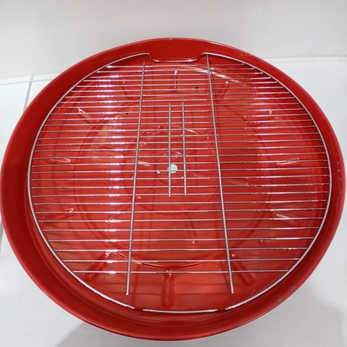 PROYARD PORTABLE CHARCOAL BARBECUE GRILL - 24" - STAINLESS STEEL / RED (MODEL: 185024) image 4