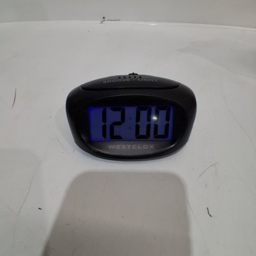 WESTCLOX LCD BACKLIT DIGITAL ALARM CLOCK - BLACK image 2
