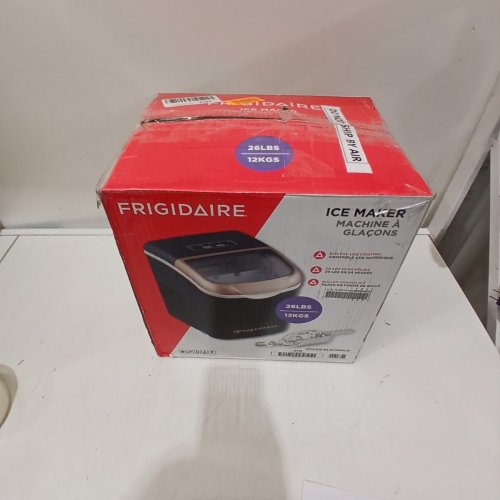 FRIGIDAIRE RETRO STYLE COMPACT ICE CUBE MAKER - 26LBS/DAY - BLACK/ROSE GOLD (MODEL: EFIC512-BLACKRGLD image 6