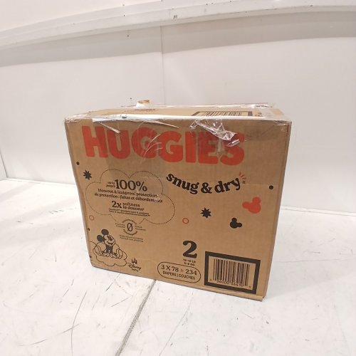 234PK MICKEY MOUSE HUGGIES SNUG AND DRY BABY DIAPERS - SIZE 2 (12-18LBS) image 3