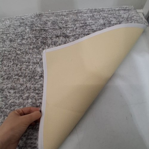 ROOTS HOME SHAG BATH MAT - 22"X36" - GREY image 3