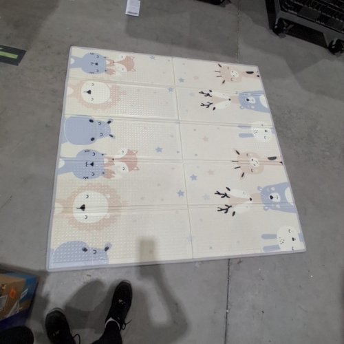 ROMRO FOLDING FOAM PLAY MAT - 70" X 78" - CARS/BIRDS image 3