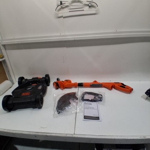 BLACK + DECKER COMPACT ELECTRIC MOWER, 12" ORANGE (MODEL: BESTA512) image 3