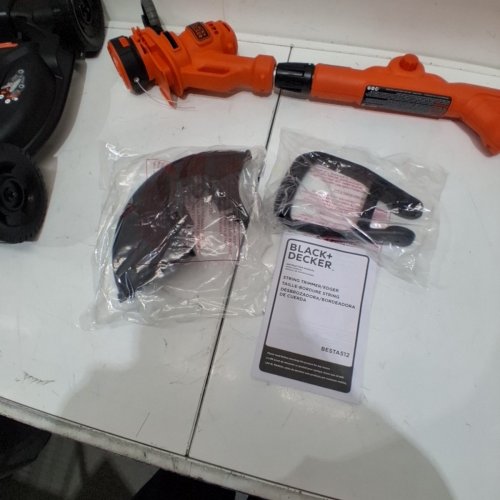 BLACK + DECKER COMPACT ELECTRIC MOWER, 12" ORANGE (MODEL: BESTA512) image 4
