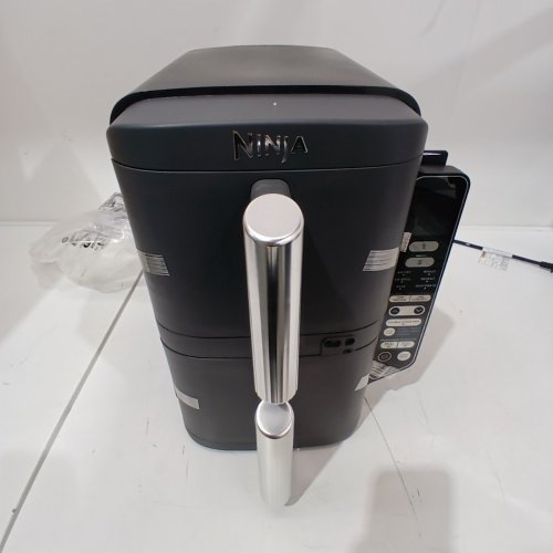 NINJA DOUBLE STACK XL SMART 2-BASKET 6-IN-1 AIR FRYER - 10 QT - GREY/SILVER (MODEL: SL451C) image 3
