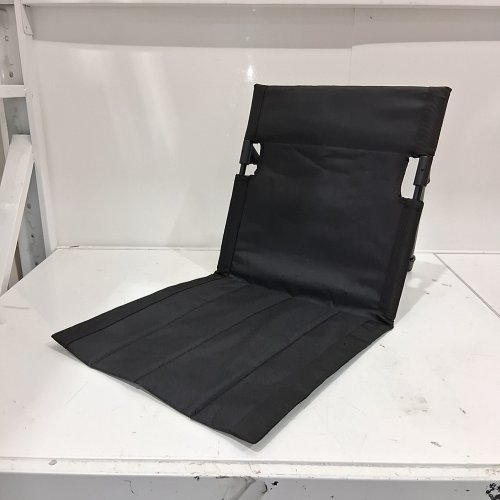 PORTABLE FOLDING LOUNGE CHAIR WITH TRAVEL BAG - 26"X 15" - BLACK image 2