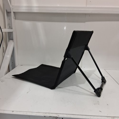 PORTABLE FOLDING LOUNGE CHAIR WITH TRAVEL BAG - 26"X 15" - BLACK image 3