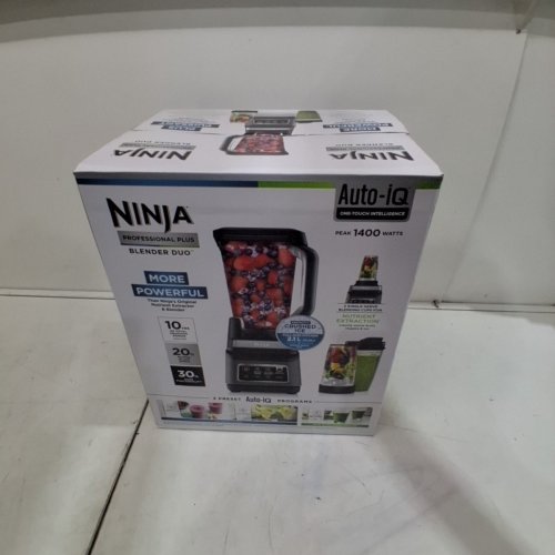 NINJA PROFESSIONAL PLUS AUTO IQ BLENDER DUO WITH 72OZ PITCHER & 24OZ CONTAINERS - 1400W - BLACK (MODEL: BN751C) image 2