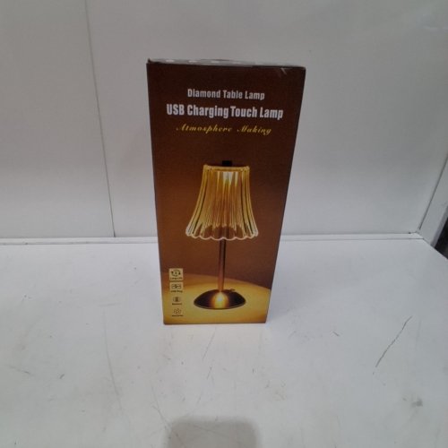 DIAMOND USB CHARGING TOUCH TABLE LAMP - GOLD image 4